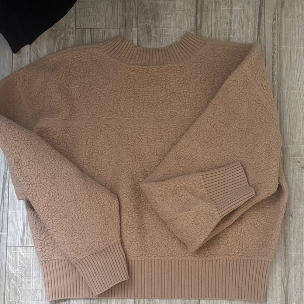 Babaton Textured Tan Crew Neck Sweater - Picture 3 of 3